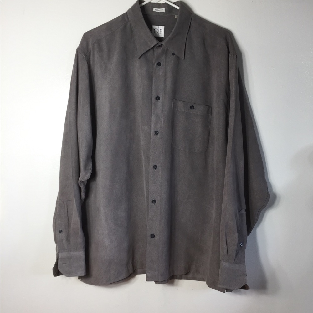 L Greoffrey Beene microsude men’s Long Sleeve